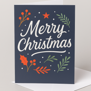 Matt Laminated Christmas Cards